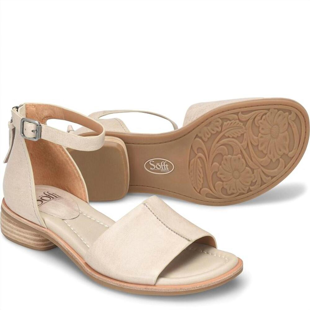 NEW SOFFT women's faxyn sandal in tapioca grey